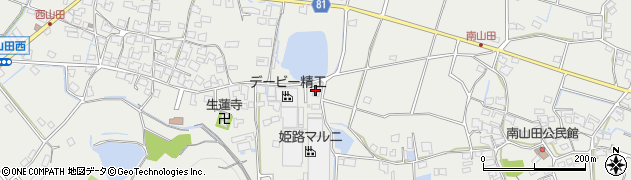 兵庫県姫路市山田町西山田517周辺の地図