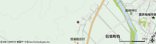 滋賀県甲賀市信楽町牧1447周辺の地図