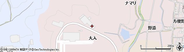 愛知県岡崎市大幡町（大入）周辺の地図