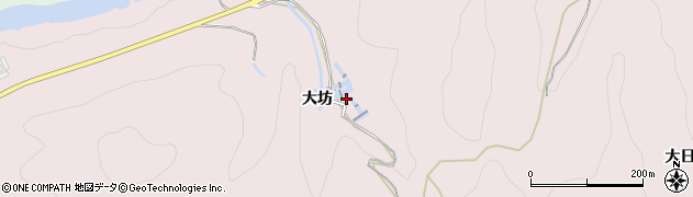 愛知県新城市日吉大坊周辺の地図