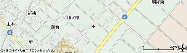 愛知県安城市東端町山ノ神9周辺の地図
