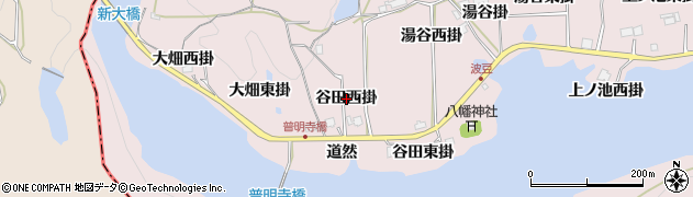 兵庫県宝塚市波豆（谷田西掛）周辺の地図