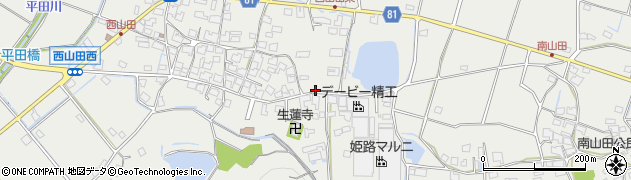 兵庫県姫路市山田町西山田530周辺の地図