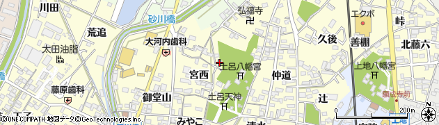 愛知県岡崎市福岡町御坊山54周辺の地図