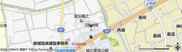 愛知県新城市片山（細貝津）周辺の地図