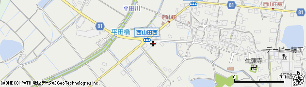 兵庫県姫路市山田町西山田310周辺の地図
