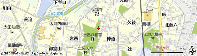 愛知県岡崎市福岡町御坊山18周辺の地図