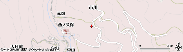 愛知県新城市市川（西ノ久保）周辺の地図
