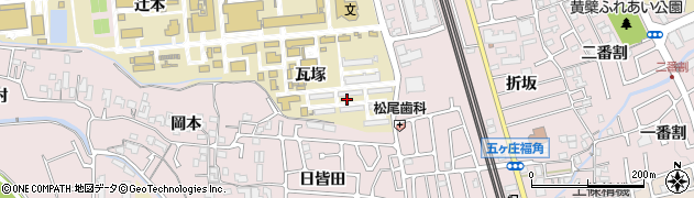 京都府宇治市五ケ庄官有地周辺の地図