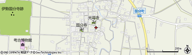 三重県鈴鹿市国分町周辺の地図