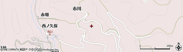 愛知県新城市市川峯周辺の地図