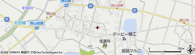 兵庫県姫路市山田町西山田552周辺の地図