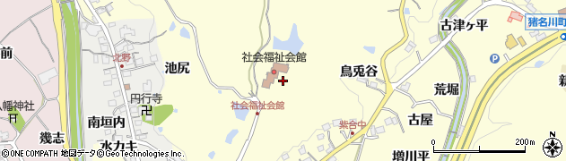兵庫県川辺郡猪名川町紫合火燈山周辺の地図