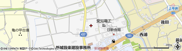 愛知県新城市片山（堂ノ前）周辺の地図