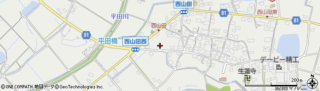 兵庫県姫路市山田町西山田209周辺の地図