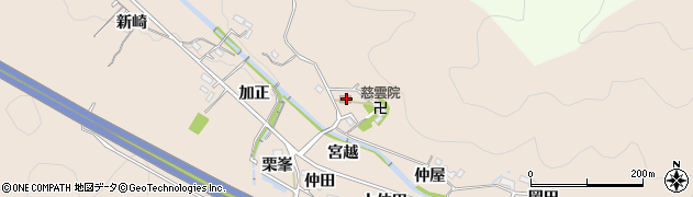 愛知県岡崎市鹿勝川町宮越14周辺の地図