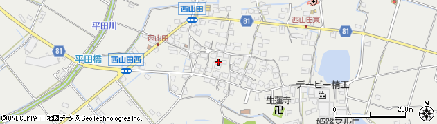 兵庫県姫路市山田町西山田589周辺の地図
