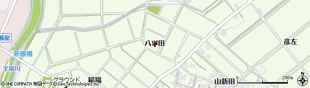 愛知県安城市城ケ入町八ツ田周辺の地図