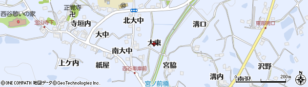 兵庫県宝塚市大原野（大東）周辺の地図
