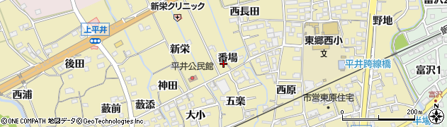 愛知県新城市平井（番場）周辺の地図