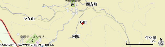 京都府長岡京市浄土谷（八町）周辺の地図