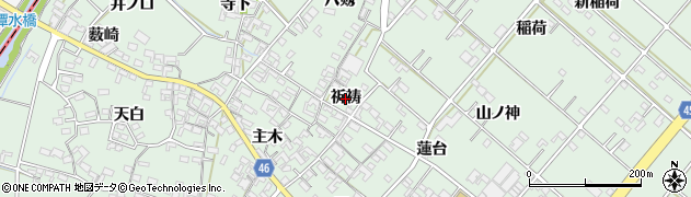 愛知県安城市東端町（祈祷）周辺の地図