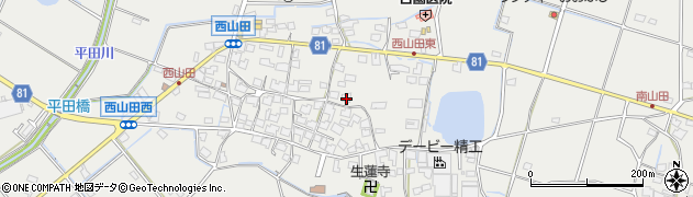 兵庫県姫路市山田町西山田100周辺の地図