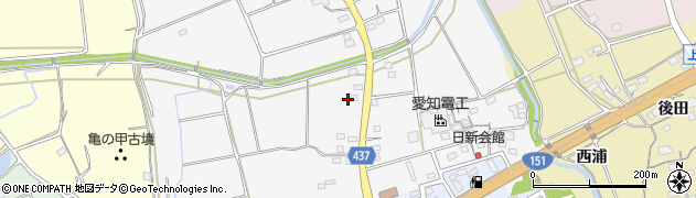 愛知県新城市片山寺ノ前周辺の地図