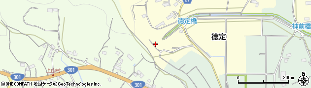 愛知県新城市徳定（向山）周辺の地図