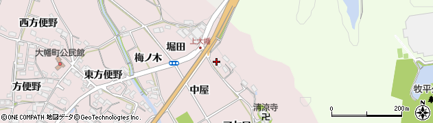 愛知県岡崎市大幡町（中屋）周辺の地図