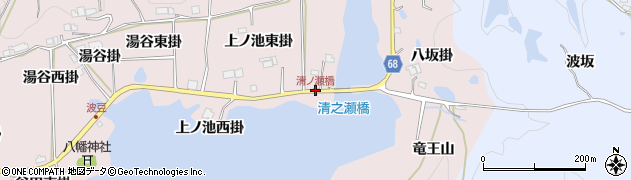 清の瀬橋周辺の地図