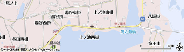 兵庫県宝塚市波豆（上ノ池西掛）周辺の地図
