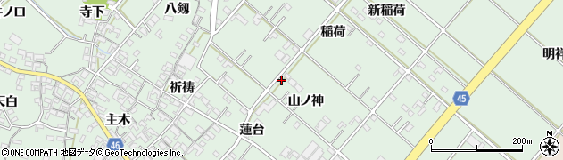 愛知県安城市東端町山ノ神50周辺の地図