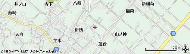 愛知県安城市東端町山ノ神96周辺の地図