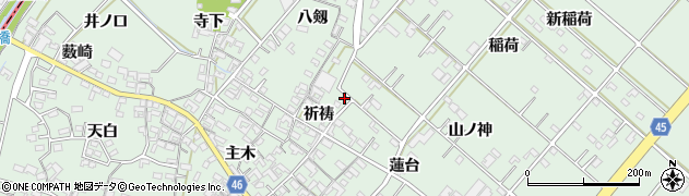 愛知県安城市東端町山ノ神104周辺の地図
