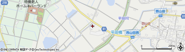兵庫県姫路市山田町西山田683周辺の地図