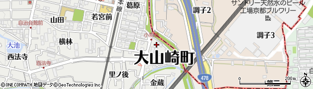 京都府大山崎町（乙訓郡）円明寺（小泉川）周辺の地図