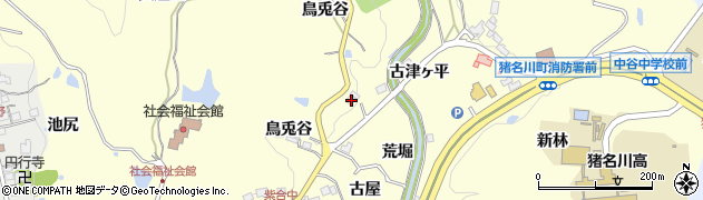 兵庫県川辺郡猪名川町紫合笹ヶ芝180周辺の地図