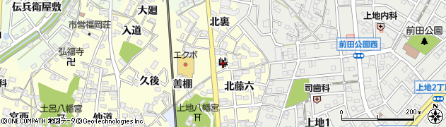 愛知県岡崎市福岡町（峠）周辺の地図