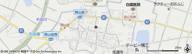 兵庫県姫路市山田町西山田575周辺の地図