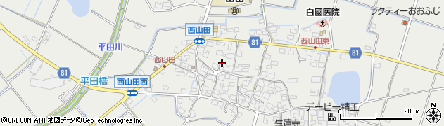 兵庫県姫路市山田町西山田607周辺の地図