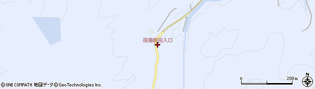 筏場新田入口周辺の地図