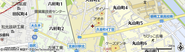 愛知県碧南市久沓町周辺の地図