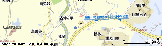 兵庫県猪名川町（川辺郡）紫合（氏上）周辺の地図
