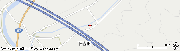 愛知県新城市下吉田（定国）周辺の地図