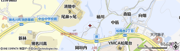 兵庫県川辺郡猪名川町原桶川159周辺の地図