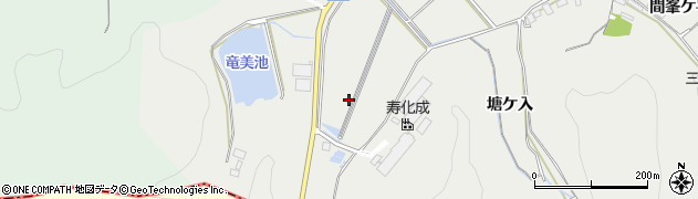 愛知県岡崎市竜泉寺町（境ケ嶺大入）周辺の地図