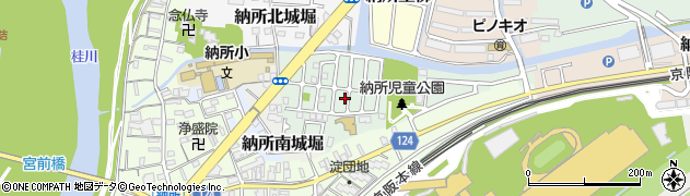 京都府京都市伏見区納所薬師堂周辺の地図