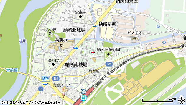 〒612-8276 京都府京都市伏見区納所薬師堂の地図