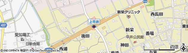 上平井周辺の地図